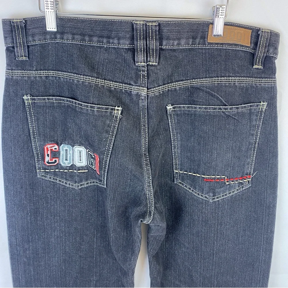Vintage Coogi Embroidered Blue Denim Loose Fit Baggy Jeans - Picture 2 of 12